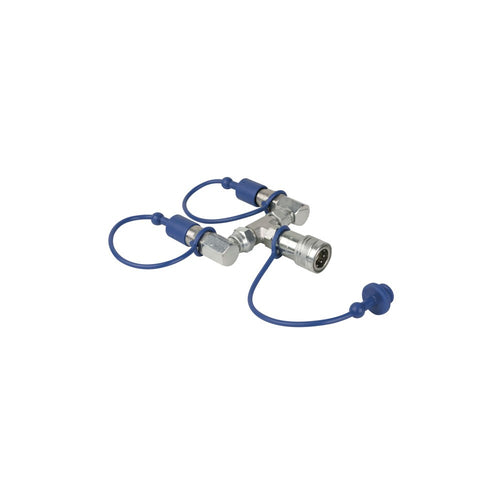 Showtec CO2 3/8 Q-Lock 2-way combiner