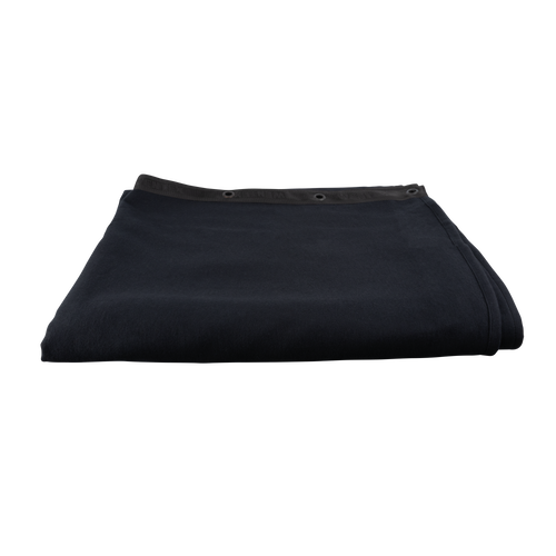 WENTEX Sound-absorbing Backdrop 500 g/m² 3m Nero - 300 x 300 cm (L x A) - non plissettato