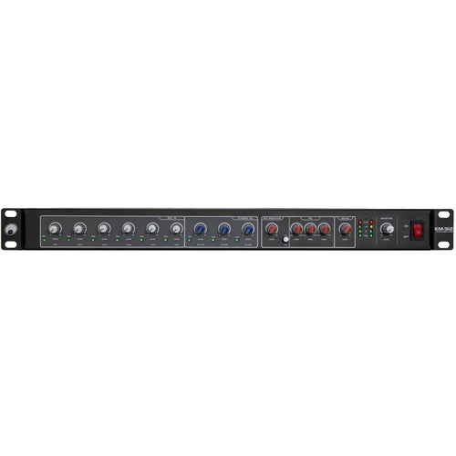 OMNITRONIC EM-312 12-channel rack mixer
