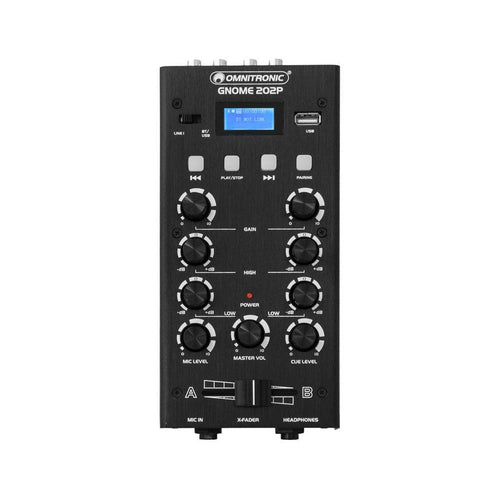 OMNITRONIC GNOME-202P BLACK Mini mixer Dj