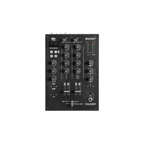 OMNITRONIC PM-222P - Mixer DJ a 2 canali con lettore USB