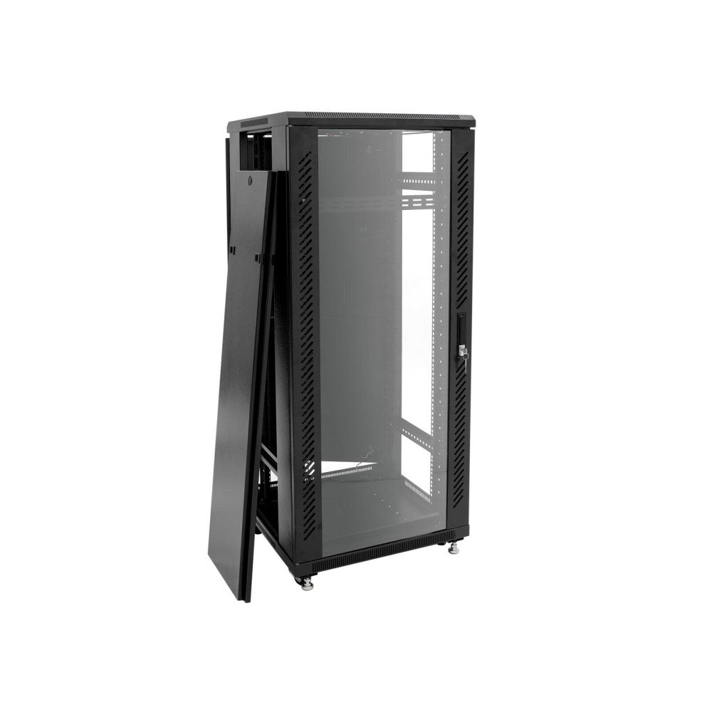 ROADINGER SSC-24 Steel Cabinet with Glass Door 24U