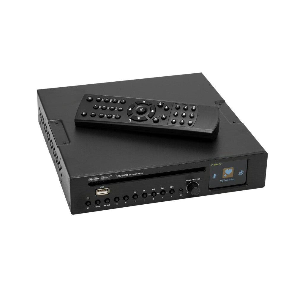 OMNITRONIC DRS-95CD Internet Radio with DAB+, Bluetooth and CD Player