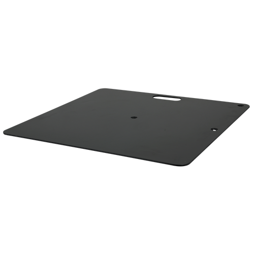WENTEX Base Plate - Powder coated 350 x 300 mm (W x L) - 4 kg - black 350 x 300 mm (L x l) - 4 kg - nero