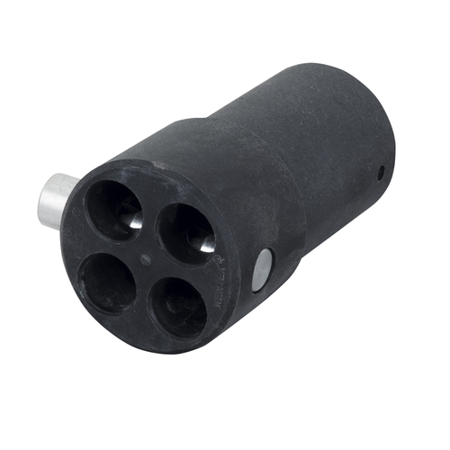 WENTEX 4-way Connector Replacement Ø50.8 mm Black Nero