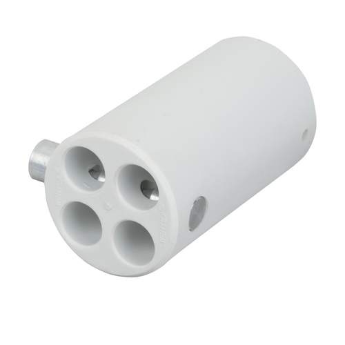WENTEX 4-way Connector Replacement Ø45.7 mm White Bianco