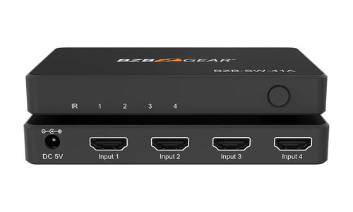 Bzbgear BG-BZB-SW-41A Switch hdmi 4x1 4kultra slim+telecomando ir