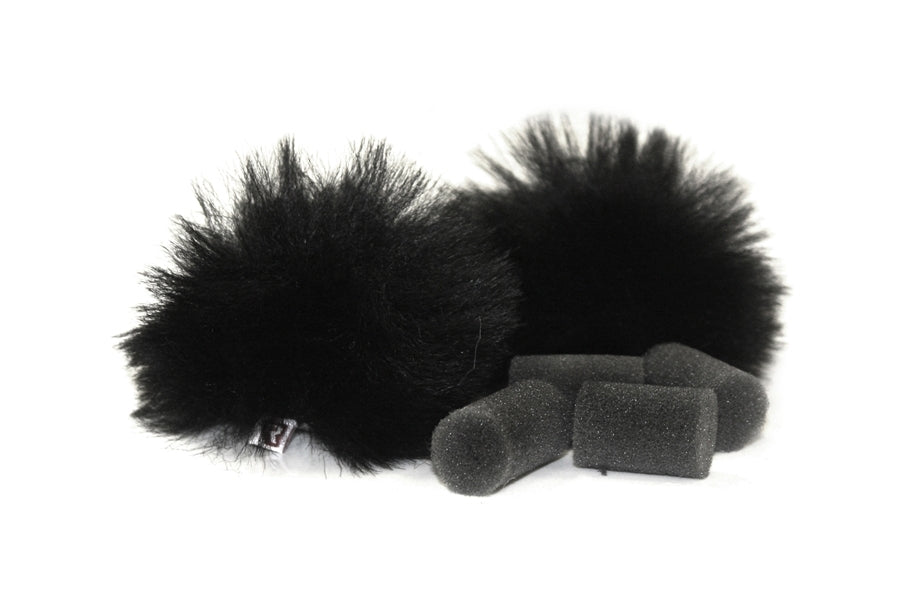 Rycote Black Lavalier Windjammer - pair