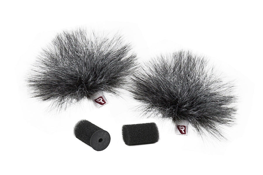 Rycote Grey Ristretto Lavalier Windjammer - pair