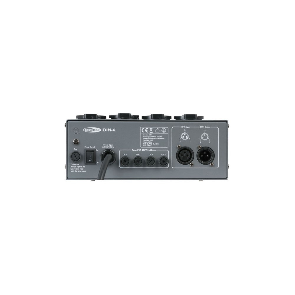 Showtec DIM-4 4 canali, 3A per canale, pacco dimmer