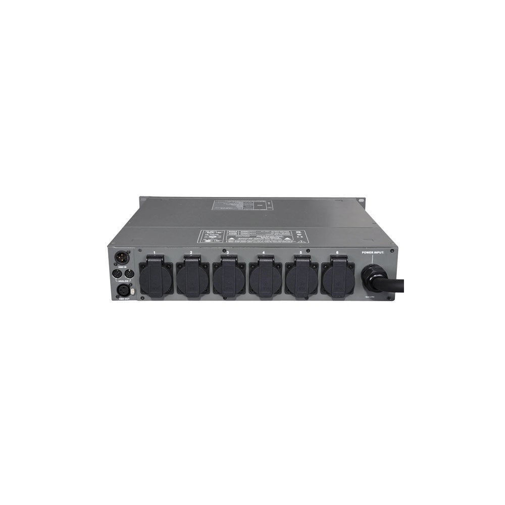 Showtec DDP-610S DigiDimPack de 6 canales, fusible de 10A, Schuko