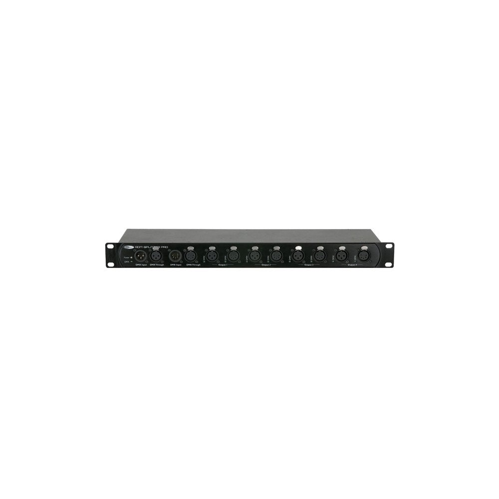 Showtec RDM Splitter Pro Booster DMX a 4 canali, con XLR a 3 e 5 poli RDM