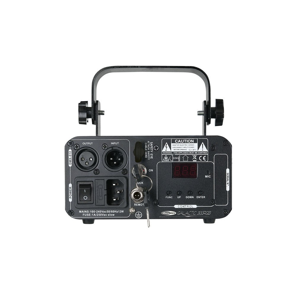 Showtec Galactic RGB 300 300mW, motore passo-passo