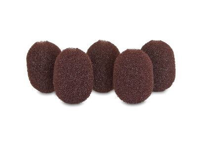 Rycote Lavalier Foams Brown (1 pack of 5)