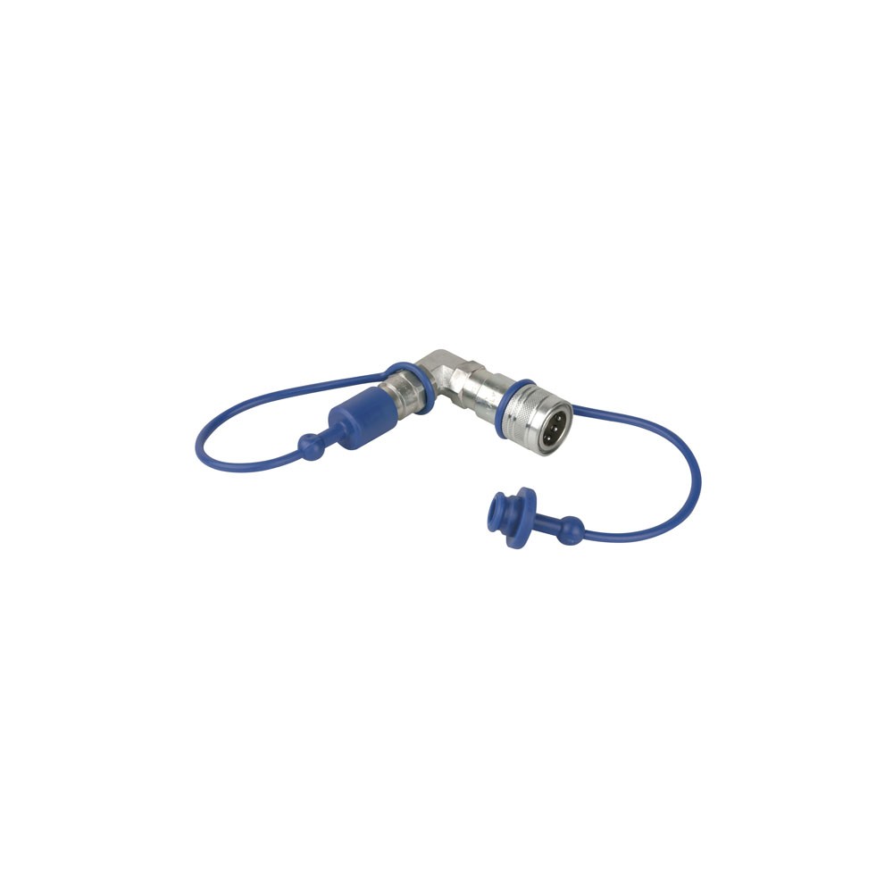 Conector Showtec CO2 90° 3/8 Q-Lock