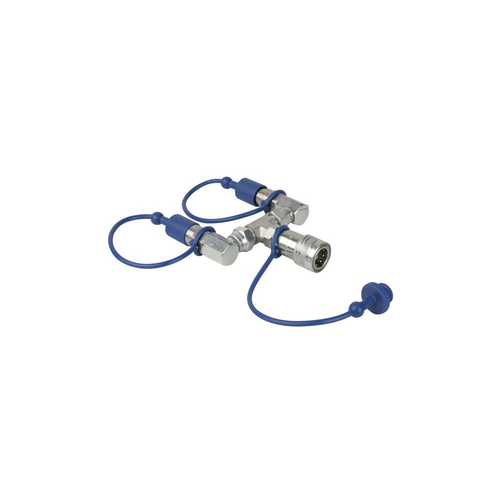 Showtec CO2 3/8 Q-Lock 2-way combiner