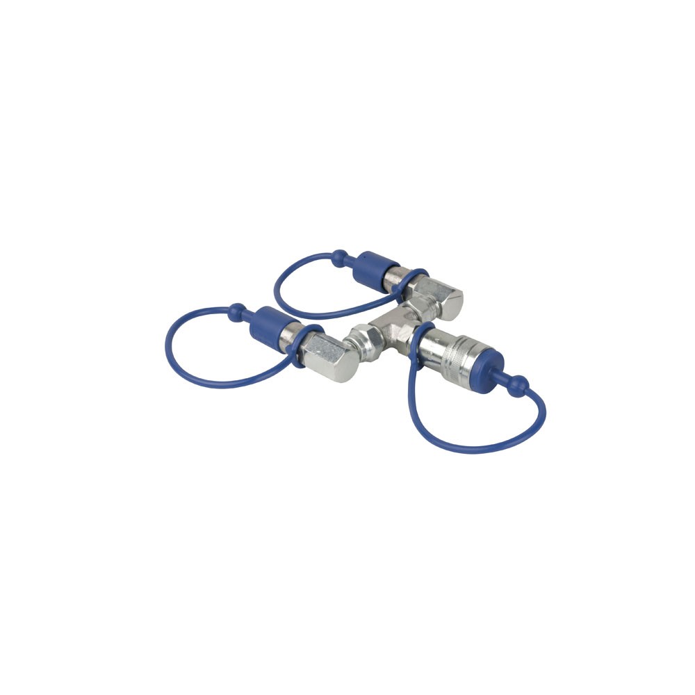 Showtec CO2 3/8 Q-Lock 2-way combiner
