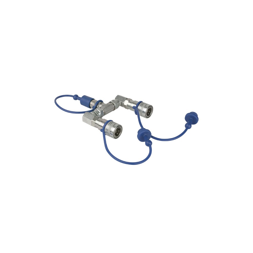 Showtec CO2 3/8 Q-Lock 2-way splitter