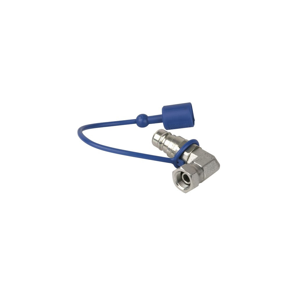 Showtec CO2 90° 3/8 to Q-lock adapter male