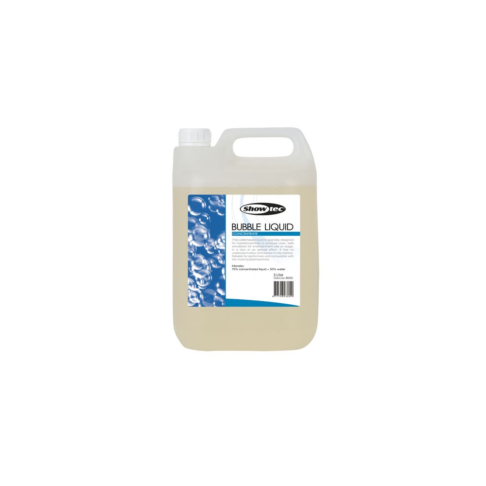 Showtec Bubble liquid 5 litri, concentrato