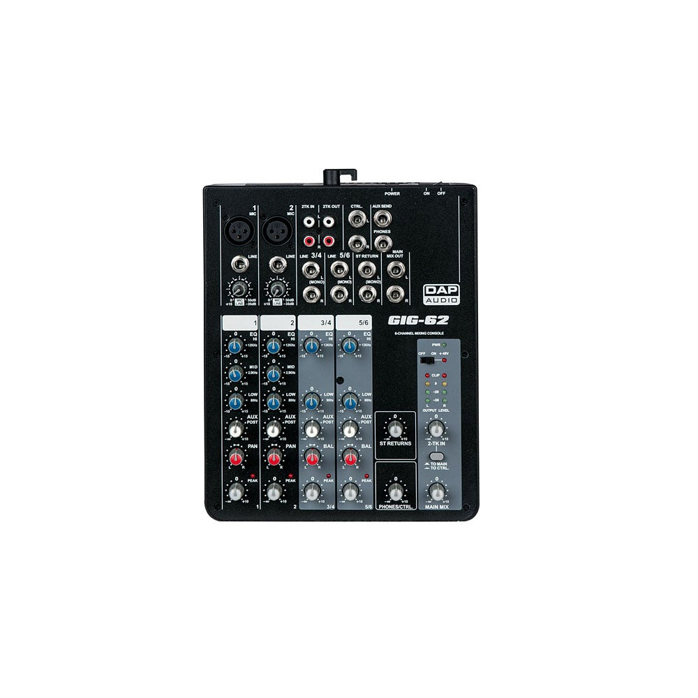 DAP-Audio GIG-62 Mixer live a 6 canali