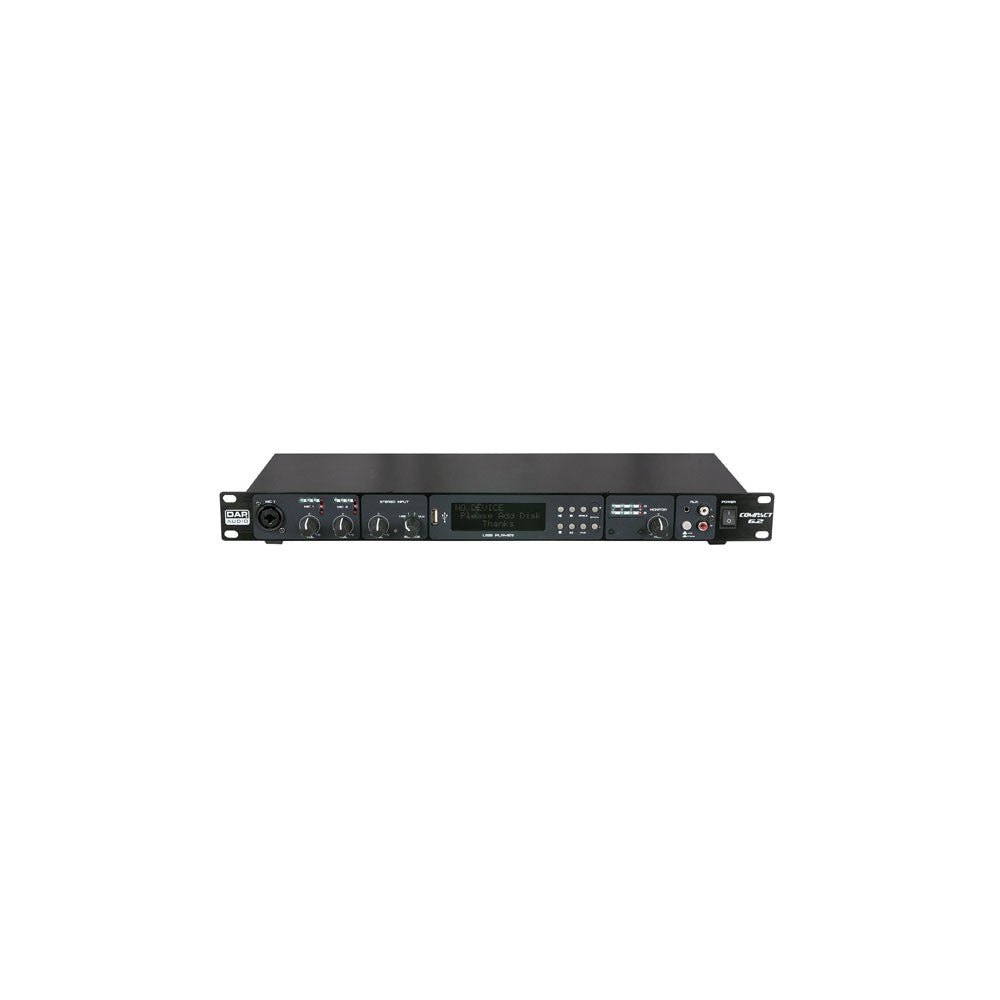 DAP-Audio Compact 6.2 Mixer 1U 6 canali/lettore USB, 2 zone