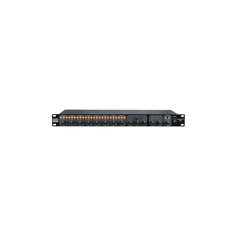 DAP-Audio Compact 8.1 Mixer installazione 1U 8 canali, 1 uscita