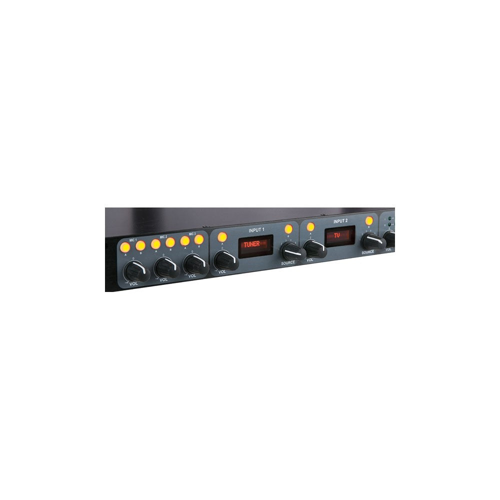 DAP-Audio Compact 9.2 Mixer installazione 1U 9 canali, 2 zone