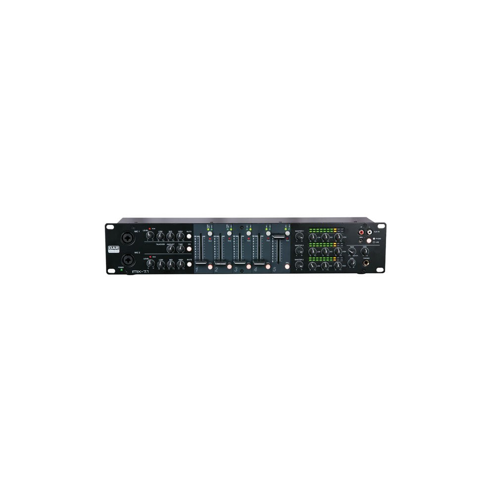 DAP-Audio IMIX-7.1 Mixer installazione 2U 7 canali, 3 uscite