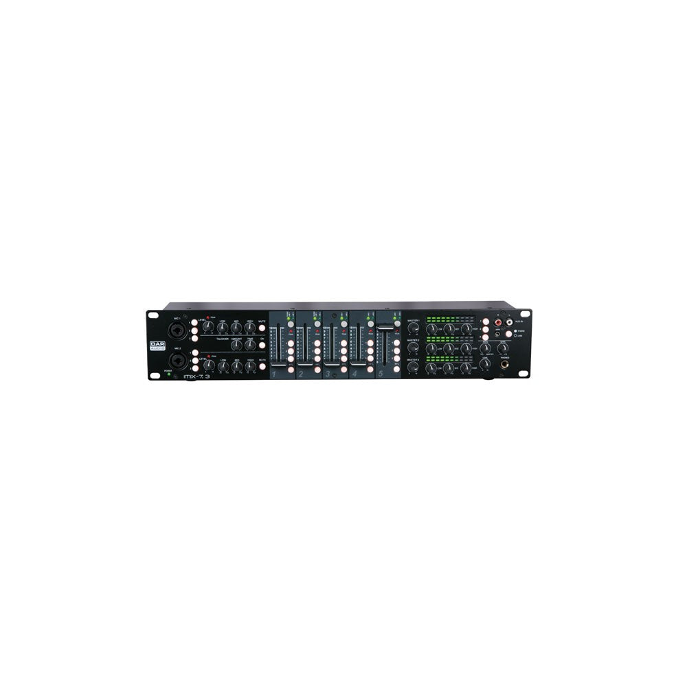DAP-Audio IMIX-7.3 Mixer installazione 2U 7 canali, 3 zone