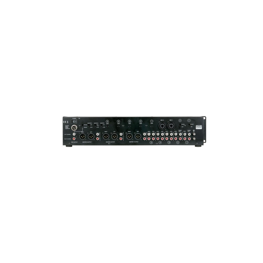 DAP-Audio IMIX-7.3 Mixer installazione 2U 7 canali, 3 zone