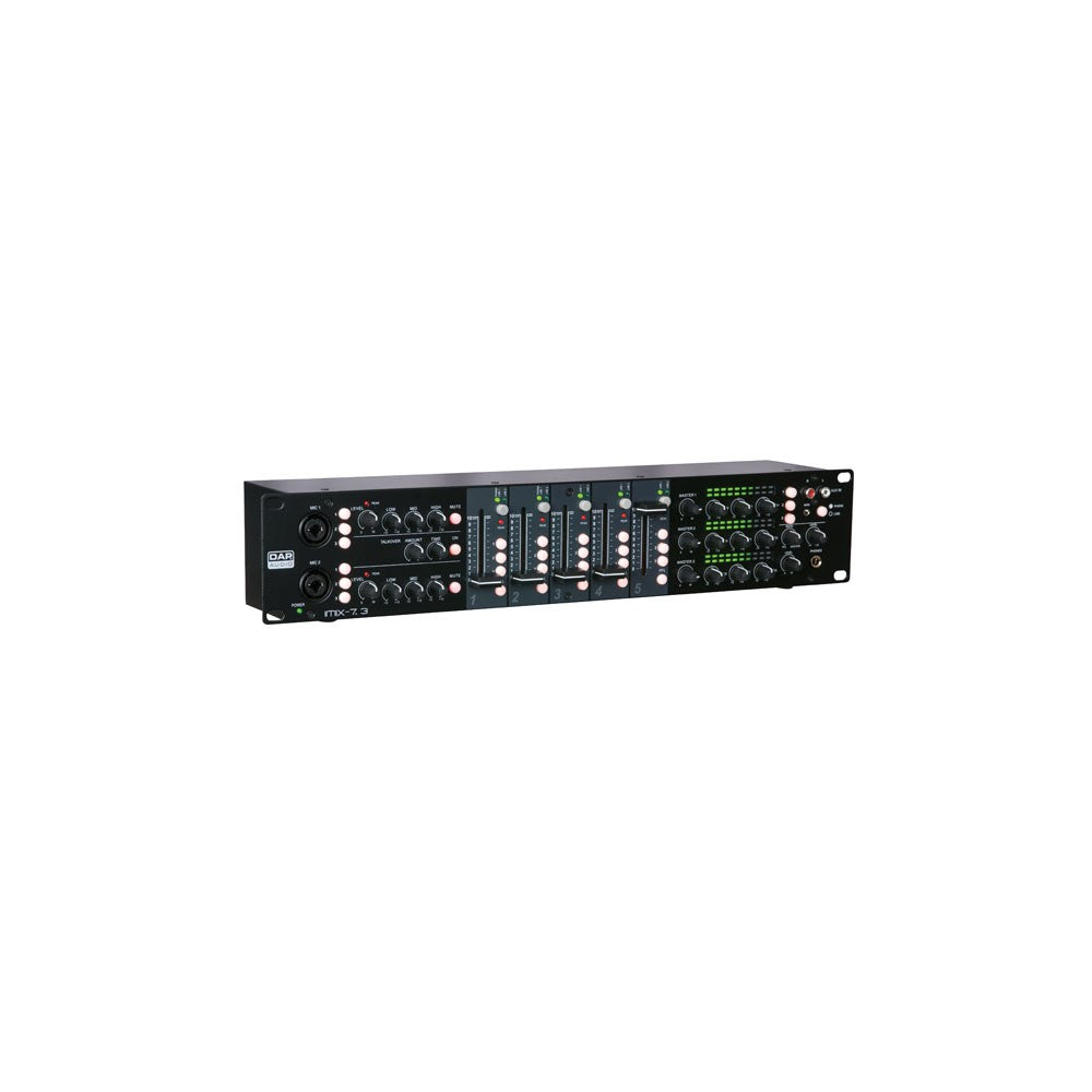 DAP-Audio IMIX-7.3 Mixer installazione 2U 7 canali, 3 zone