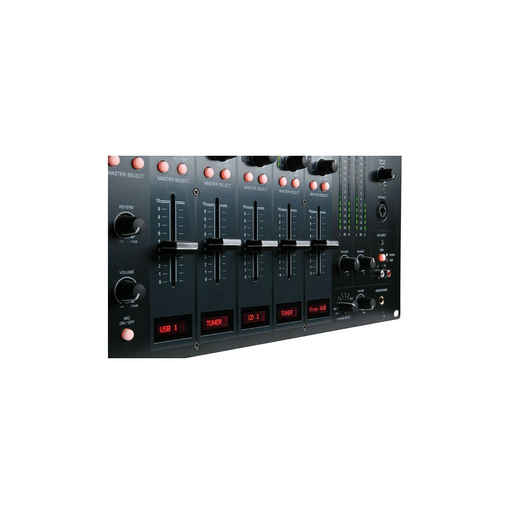 DAP-Audio IMIX-7.2 USB Mixer USB installazione 6U 7 canali, 2 zone