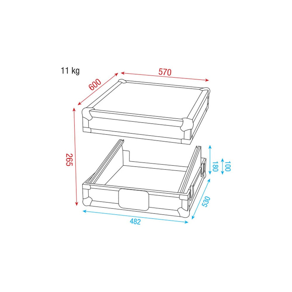 DAP-Audio 19 Live mixer case