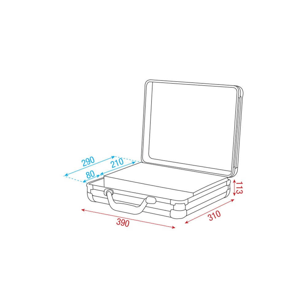DAP-Audio Case for 7 Microphones Nero