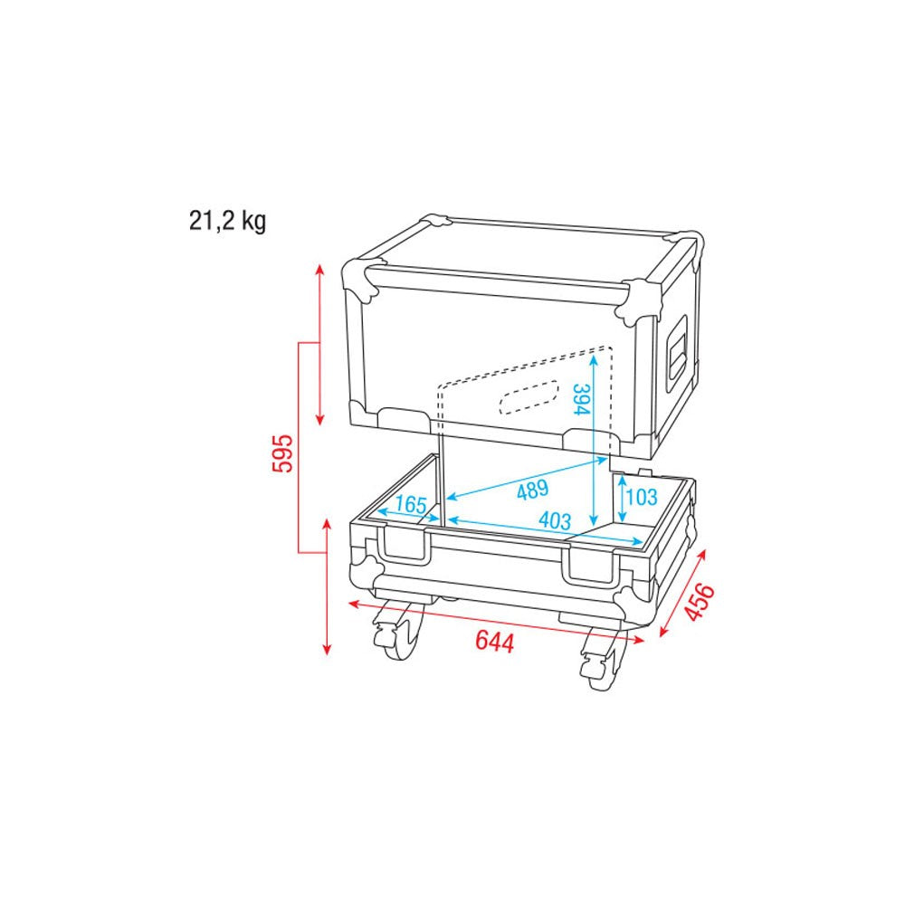 Estuche DAP-Audio para 2 monitores M12