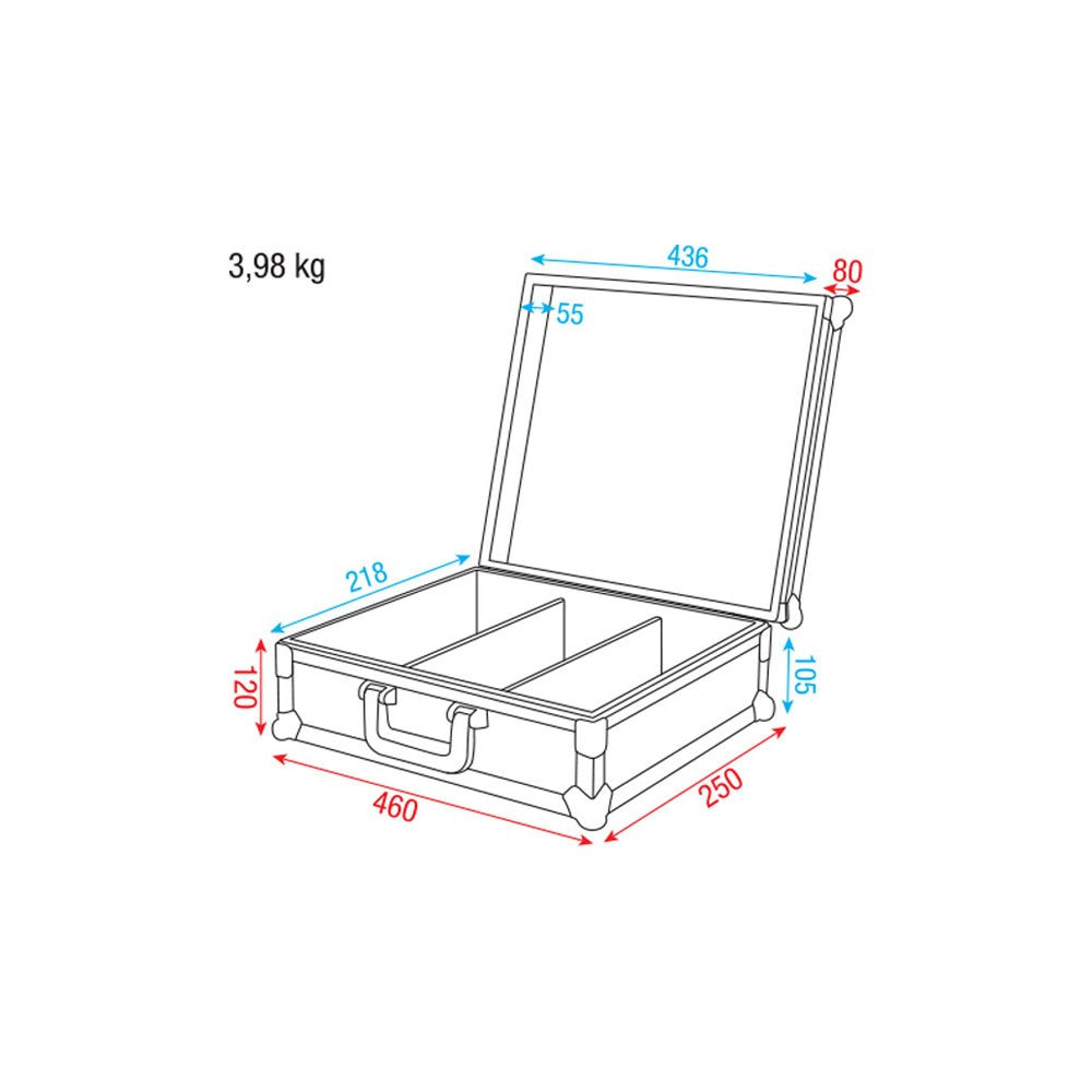 DAP-Audio Case for 60 CD's Baule per 60 CD