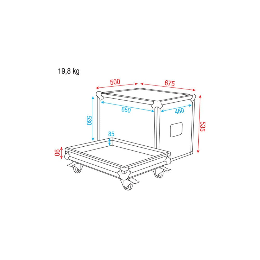 DAP-Audio Case for Stagewheel Flight Case for Stagewheel