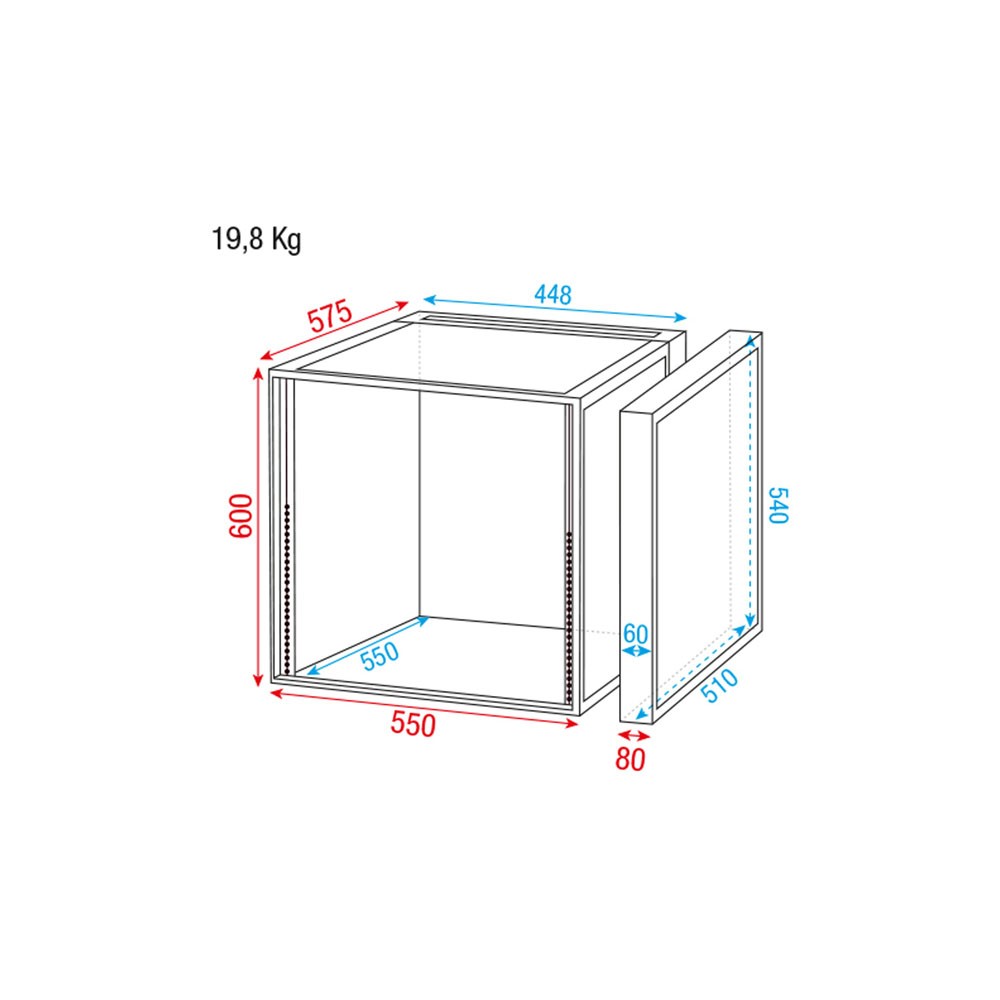DAP-Audio DoubleDoor Case 12U
