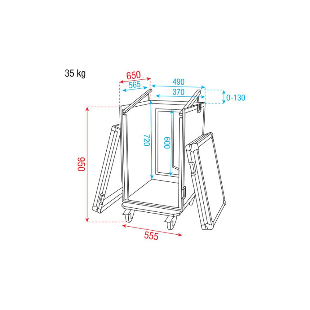 DAP-Audio Combi Case Custodia combo 16+12U