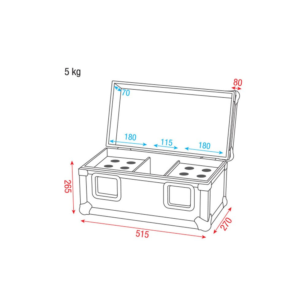 DAP-Audio Pro Case for 12 mics Baule professionale per 12 microfoni