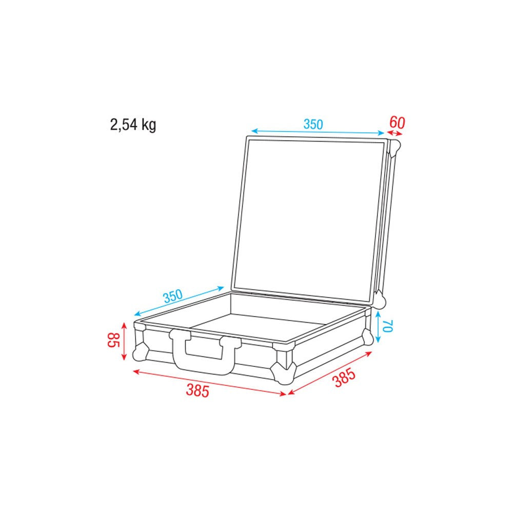 DAP-Audio Case for ER1193 Wireless mic Baule per microfono wireless ER1193