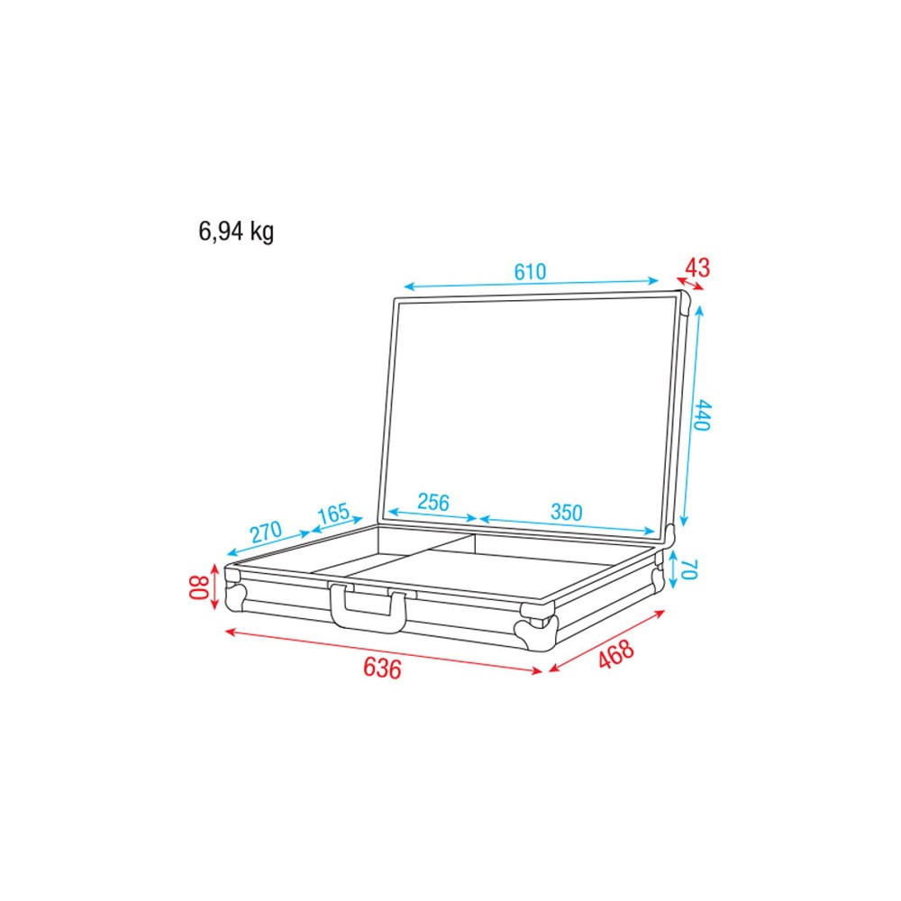 DAP-Audio Case for ER216 Wireless mic ER216 Wireless Microphone Case