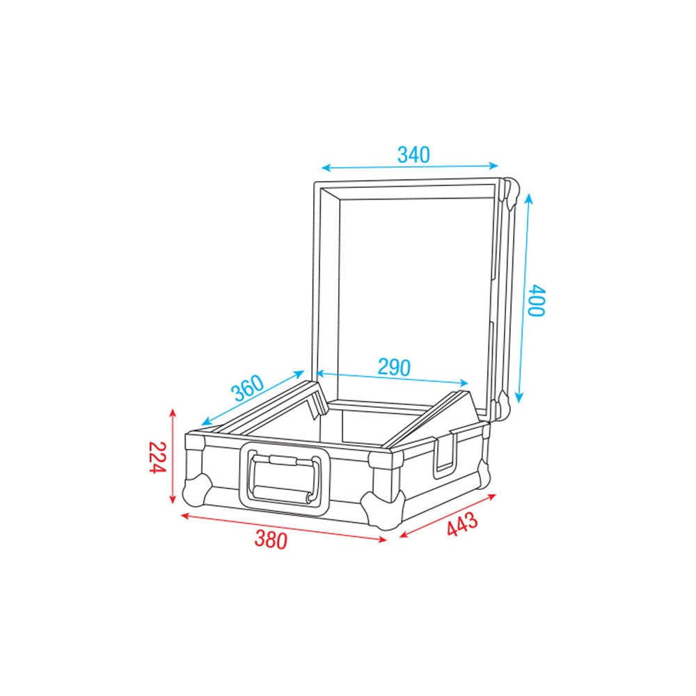 DAP-Audio 12 Mixer case 12 8,50 kg