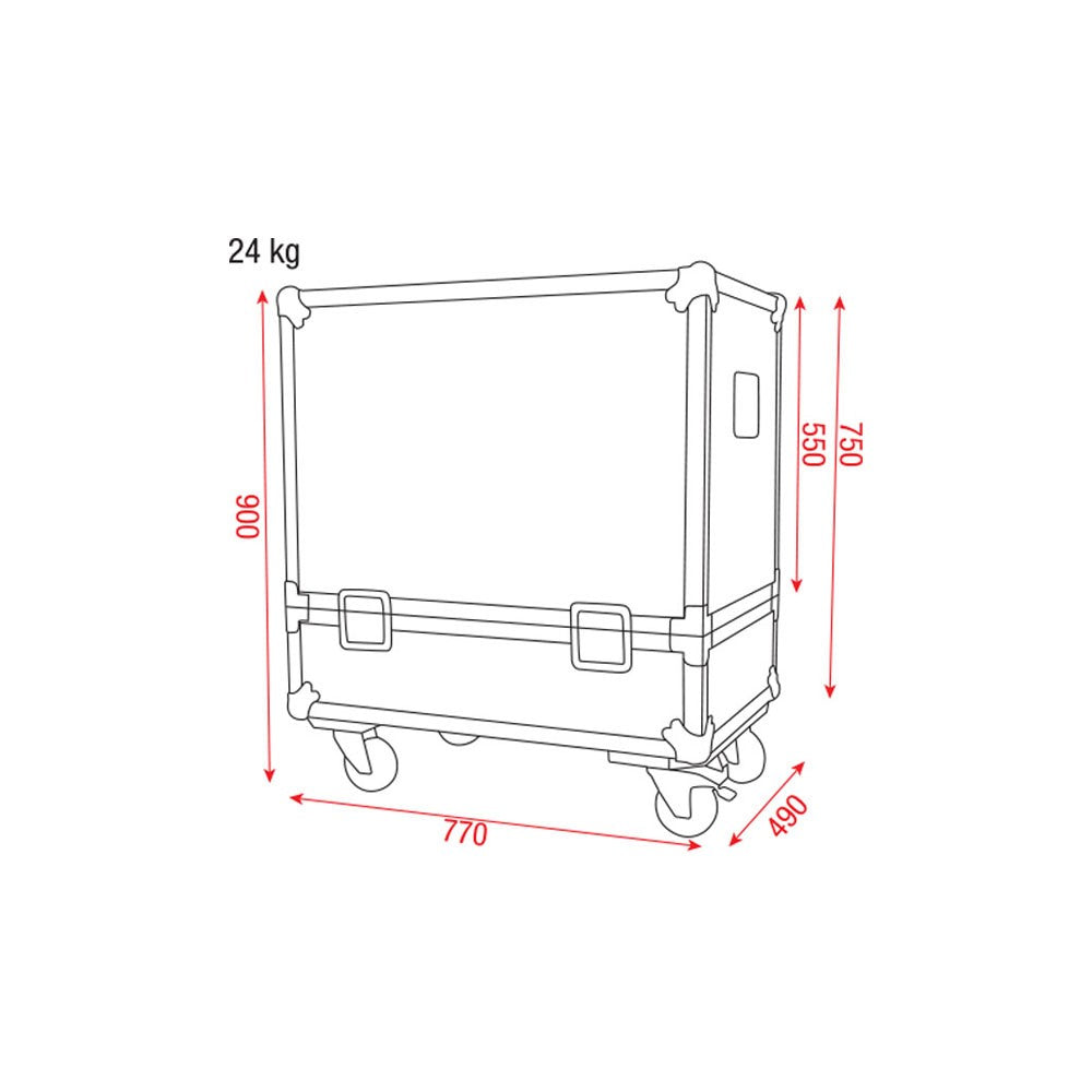 DAP-Audio Maleta para 2x K-112/K-115