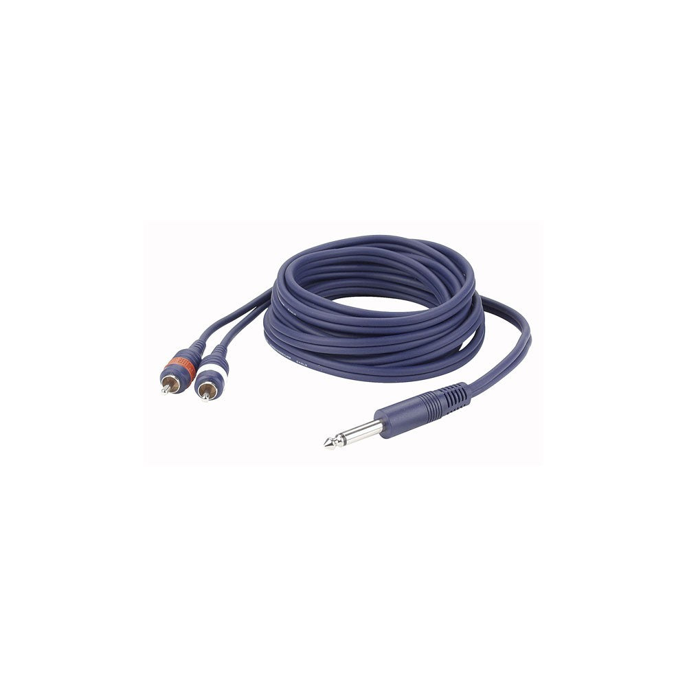 DAP-Audio FL33 - mono Jack - 2 RCA Male L/R 3 m