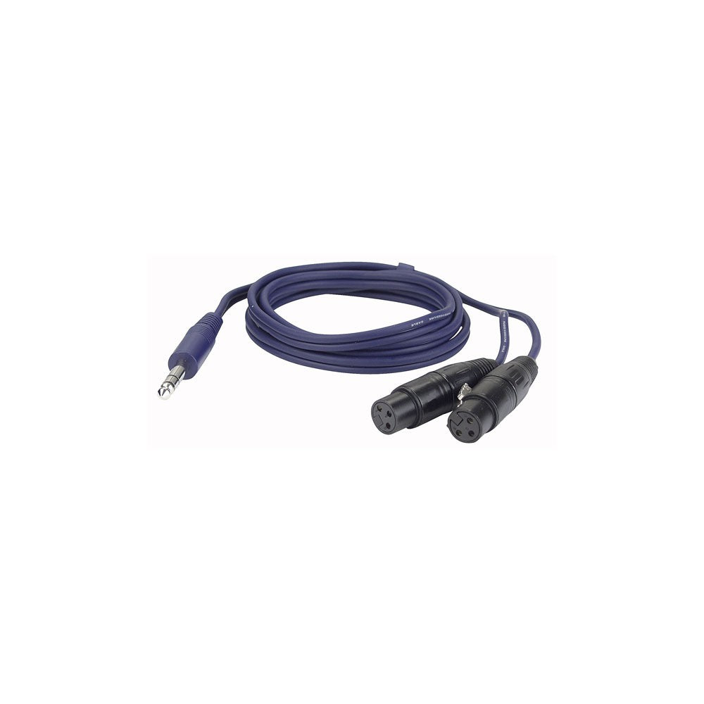 DAP-Audio FL37 - 2 bal. XLR/F 3 p. - Jack stereo 1,5 m