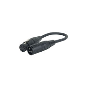 DAP-Audio 3 pin XLR Male to 5 pin XLR Female 25 cm