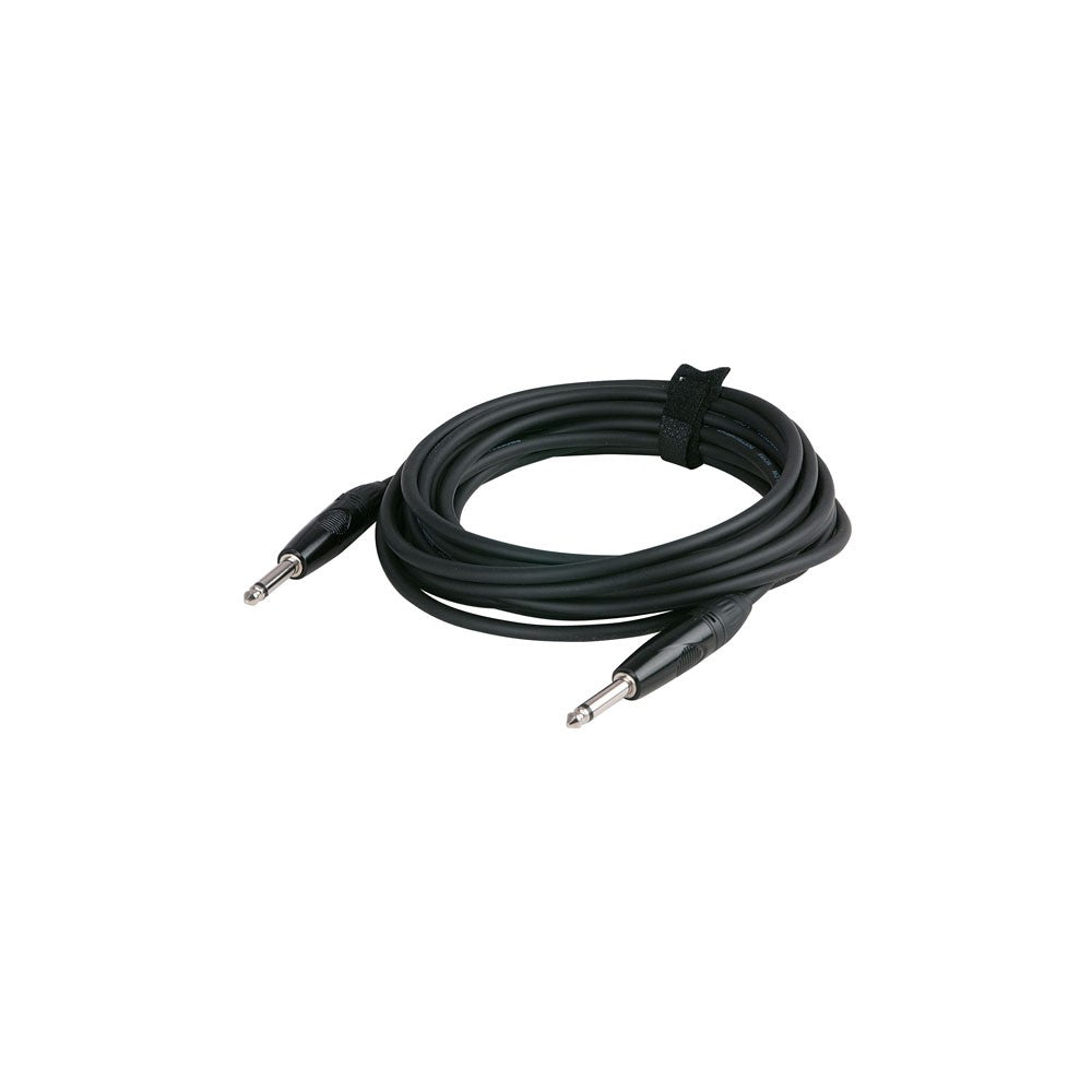 DAP-Audio FLX05 - unbal. Jack mono - Jack mono Black 6mtr, tipo X