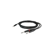 DAP-Audio FLX31 - stereo mini Jack - 2 mono Jack L/R corpo jack a incasso, 3m